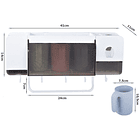 Organizador de Escovas e Copos c/ Dispensador de Pasta 3