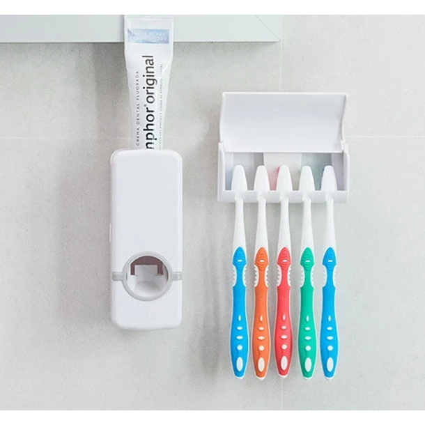 Dispensador de Pasta Dental c/ Suporte para Escovas - INNOVAGOODS 2