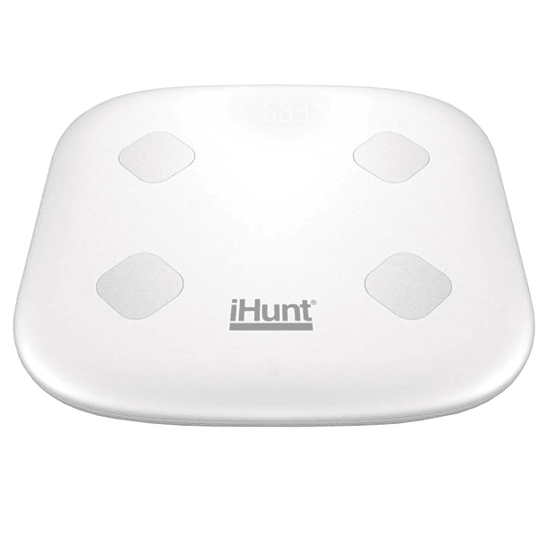 Balança de WC Digital LED Inteligente Wi-Fi (Branco) - iHUNT Air Weight 1
