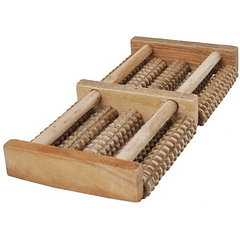 Massajador de Pés em Rolos Tradicionais de Madeira