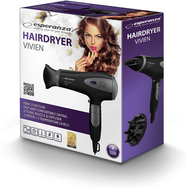 Secador de Cabelo 2200W - ESPERANZA 4