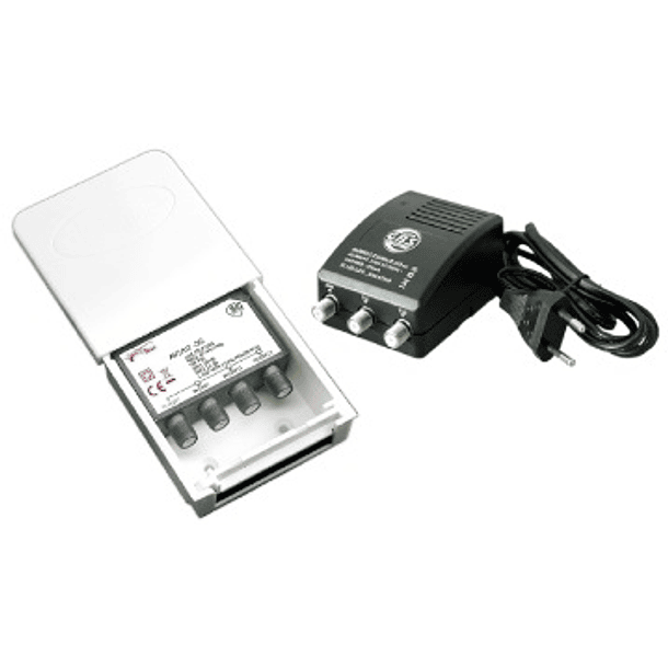 Kit 5G Amplificador 2 UHF + Alimentador 12V - JollyLine 1