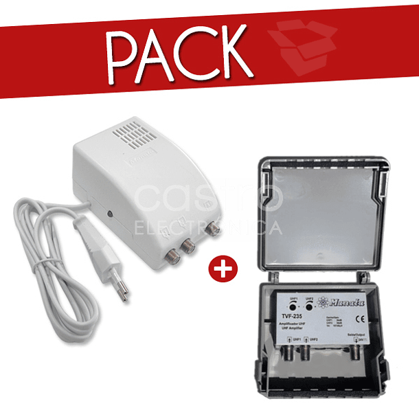 Kit 5G Amplificador TVF-235 + Alimentador AF-24V - MANATA 