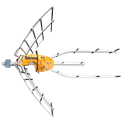 Antena Digital TDT UHF HD ELIPSE 2º LTE700 + Alimentador - TELEVES 148922