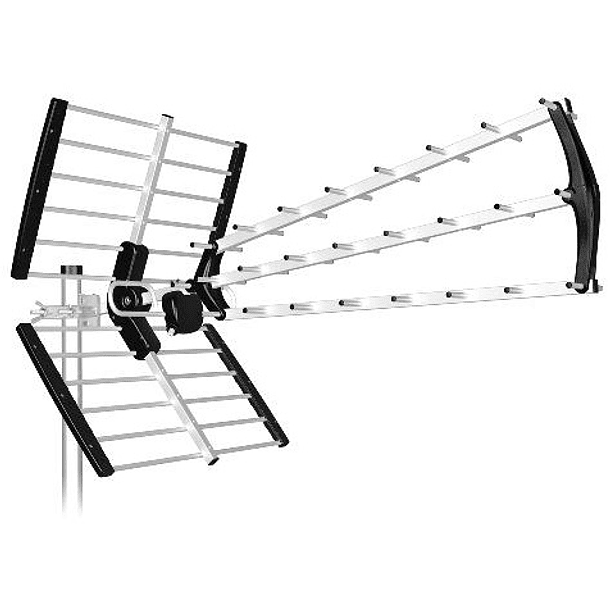 Antena Digital TDT UHF 25 Elementos 18dB ANT-BKM18B700 c/ Ficha F (LTE 5G) - TECATEL 