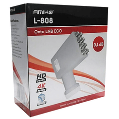 LNB Octo UltraHD 3D 4K 8 Saídas (0,1dB) - AMIKO