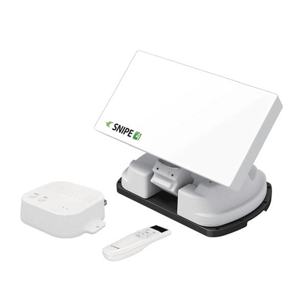 Antena Satélite Flat Home Automática / Rotativa (Single LNB) - SELFSAT SNIPE4 