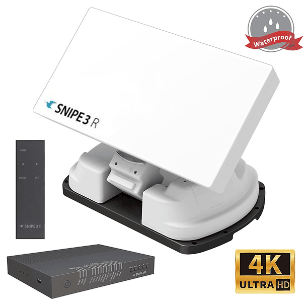 Antena Satélite Flat Home Automática / Rotativa (Single LNB) - SELFSAT SNIPE3 R 1