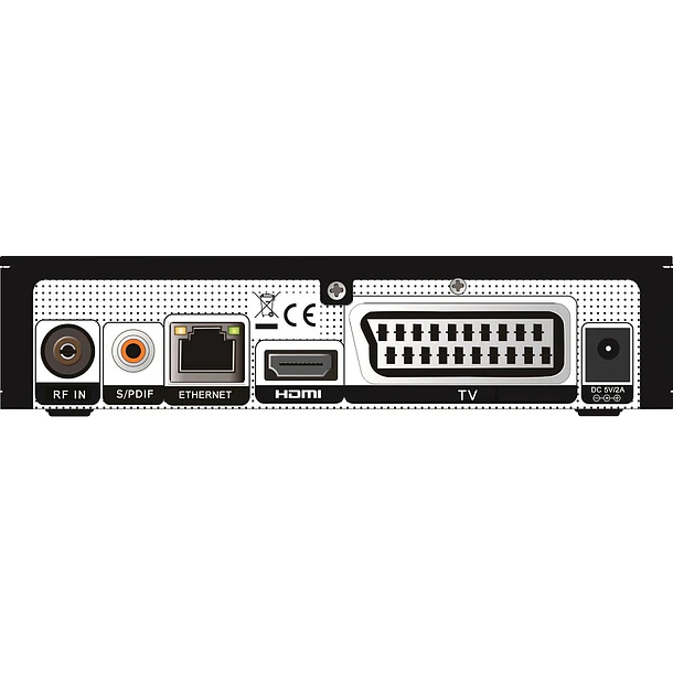 Receptor Cabo+TDT Full HD Ethernet - AMIKO IMPULSE 3 T2/C H265 2