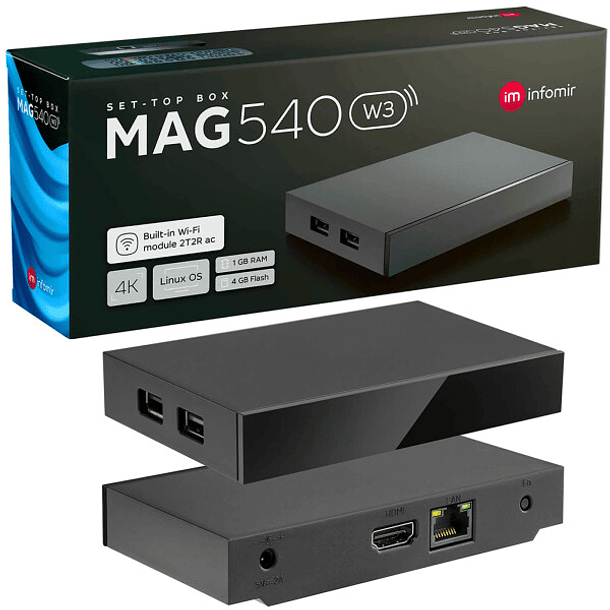 Receptor UHD Televisão 4K HEVC (Wi-Fi Incorporado) - IPTV Set Top Box 1