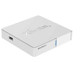Receptor OTT IPTV Linux OTT 4K Ultra HD PremiumTV (Branco) - XSARIUS Sniper X