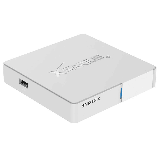 Receptor OTT IPTV Linux OTT 4K Ultra HD PremiumTV (Branco) - XSARIUS Sniper X 2