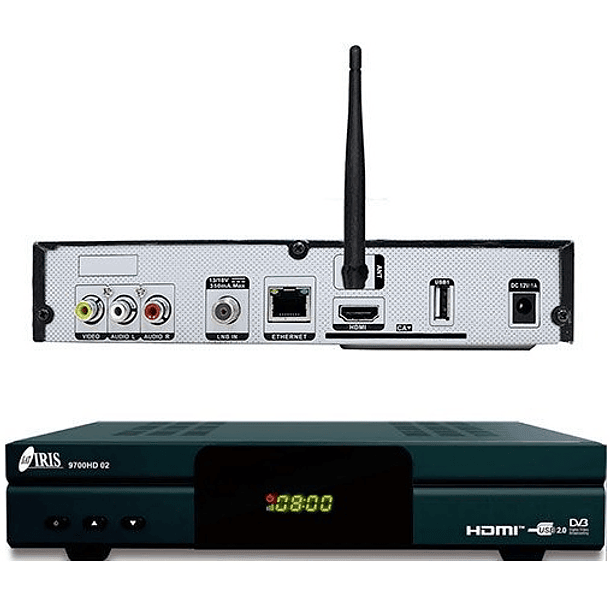 Receptor Satélite DVB-S2 / DVB-T2 Full HD Wi-Fi Ethernet 
