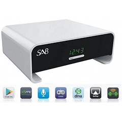 Receptor Satélite Full HD Ethernet (SMART BOX ANDROID) Branco - SAB