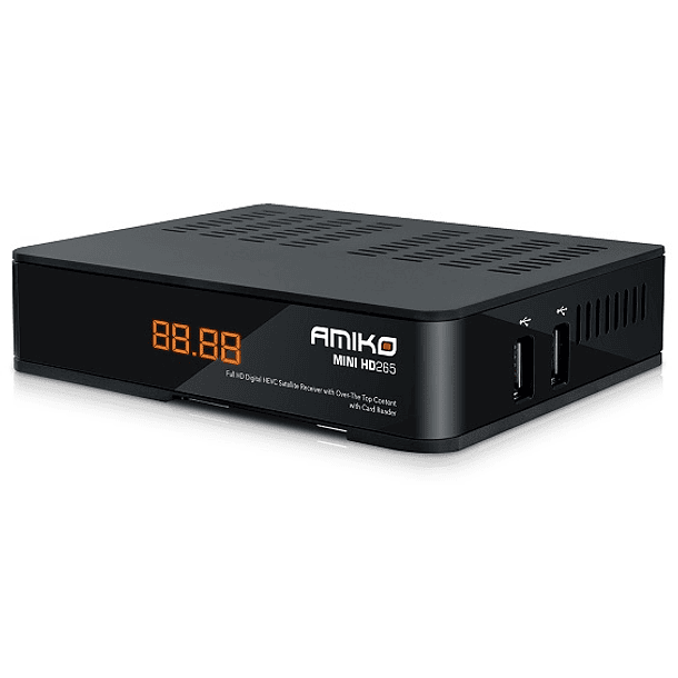 Receptor Satélite Mini Full HD Ethernet - AMIKO 