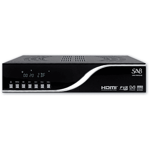 Receptor COMBO HD Ethernet (2x DVB-S2 e 1x DVB-C/DVB-T) - SAB 1