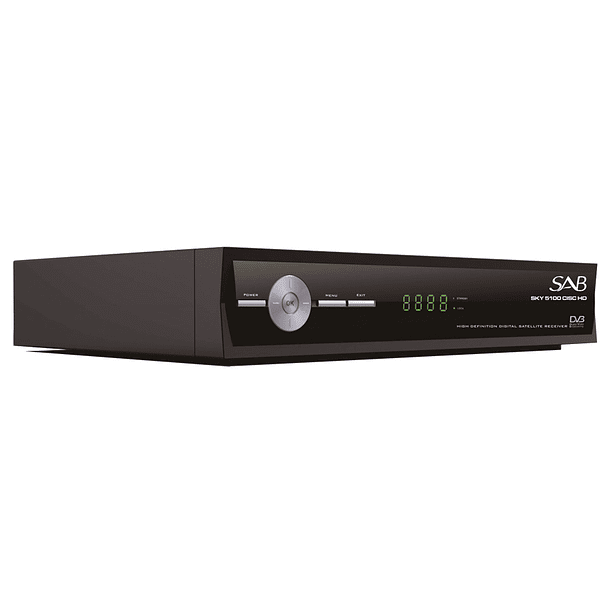 Receptor Satélite (DVB-S/S2) Full HD Ethernet - SAB SKY 5100 CISC HD 2