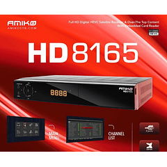 Receptor Satélite DVB-S2 OTT Full HD Ethernet - AMIKO