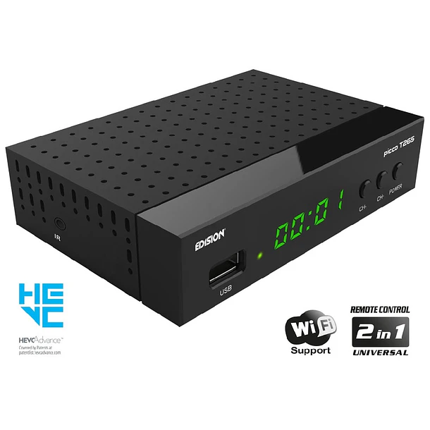 Receptor COMBO DVB-S2/T2/C H.265 HEVC Full HD - AMIKO MINI COMBO 3 3