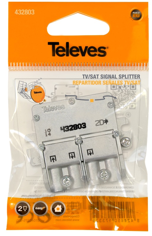 Repartidor Interior 5-2400Mhz TDT-SAT EasyF TELEVES
