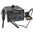 Estação Soldadura Ar Quente + Ferro Soldar c/ LCD + Acessórios (800W) 1