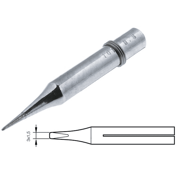 Ponteira 3x1,5mm p/ Ferros de Soldar JBC 
