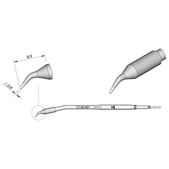 Ponta p/ Ferro Soldar AP130 (Ø 0,6mm) - JBC