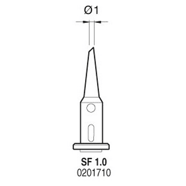 Ponteira 1mm p/ Ferro de Soldar a Gás JBC SG1070 