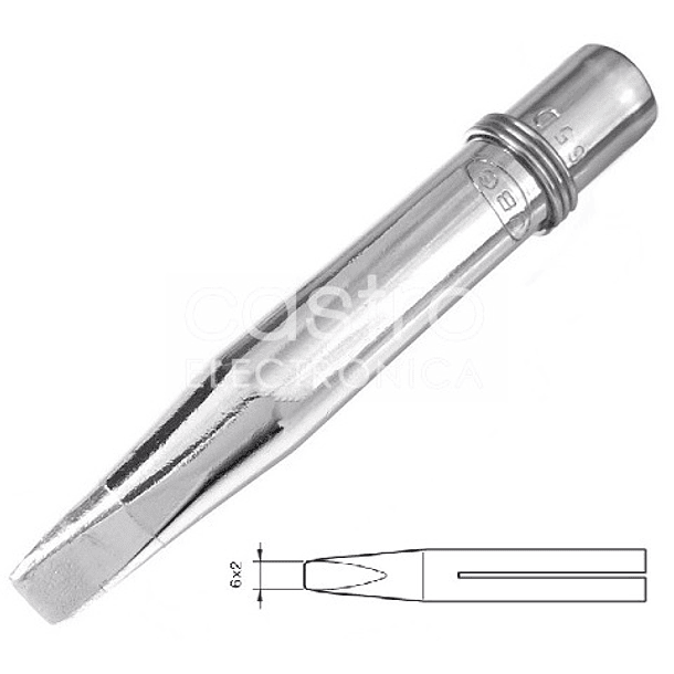 Ponteira 6x2mm p/ Ferros de Soldar JBC 