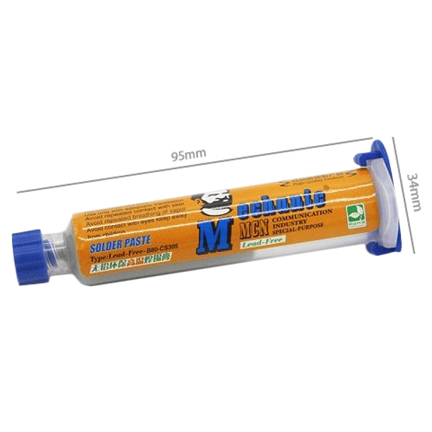 Solda em Pasta t/ Seringa p/ Reconstruir Circuitos (30g) 