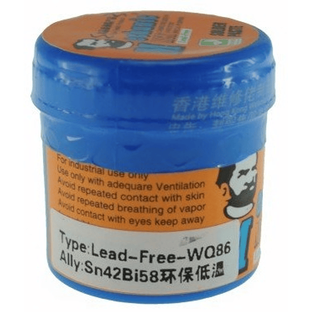 Solda em Pasta s/ Chumbo Sn42/Bi58 (50g) 