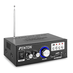 Amplificador 2x 40W Bluetooth/SD/USB/MP3 c/ Comando (AV360BT) - FENTON