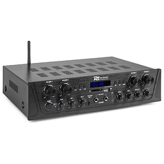 Amplificador 4 Canais Bluetooth FM MP3/USB/SD 4x 100W (PV240BT) - POWER DYNAMICS