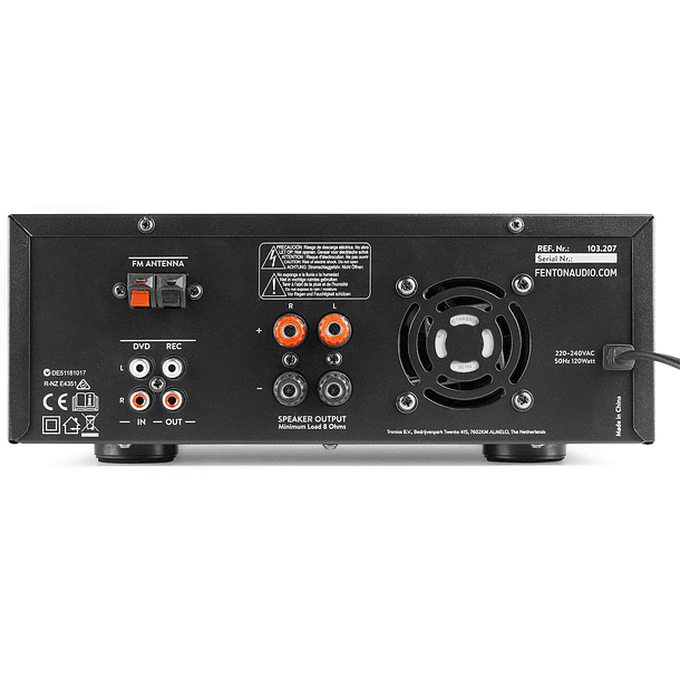 Amplificador 2 Canais Bluetooth FM MP3/USB/SD 2x 100W (PV220BT) - Power Dynamics 2
