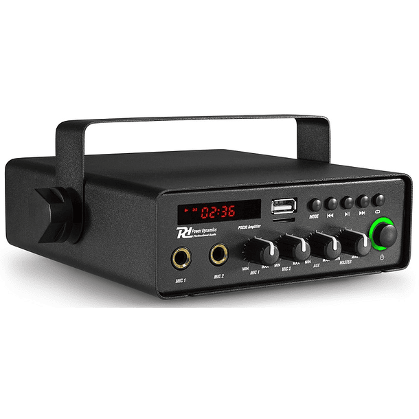Amplificador 30W 12V/220V Bluetooth/MicroSD/USB (PDC30) - Power Dynamics 1
