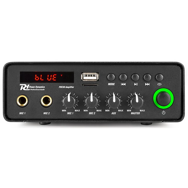 Amplificador 30W 12V/220V Bluetooth/MicroSD/USB (PDC30) - Power Dynamics 2