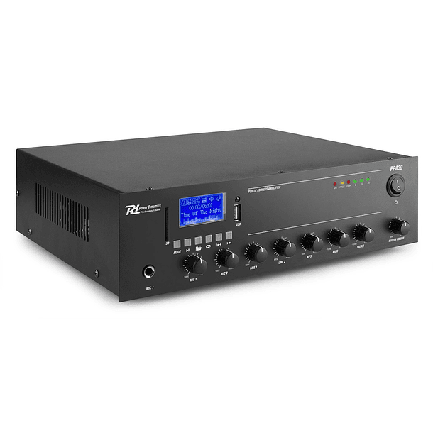 Amplificador Linha 100V 30W MP3/USB/SD 12/220V (PPA30) - Power Dynamics 1
