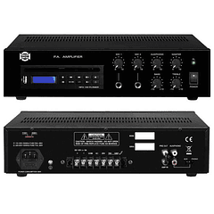Amplificador Linha 100V 30W RMS c/ Leitor CD/MP3/USB - SHOW PA-30CH