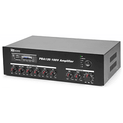 Amplificador PA 120W RMS (4 Zonas) com MP3 USB/SD, AM/FM - ACOUSTIC CONTROL