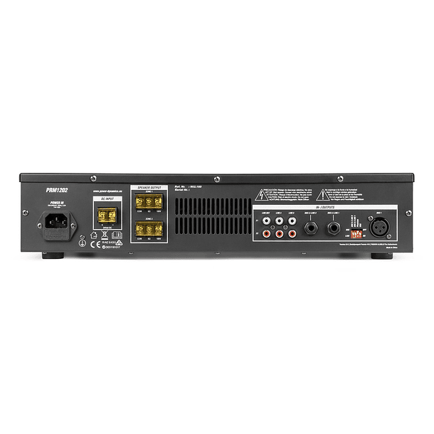 Amplificador Linha 100V 120W RMS c/ 4 Zonas MP3/USB/SD/FM/BLUETOOTH (PDV120MP3) - Power Dynamics 3