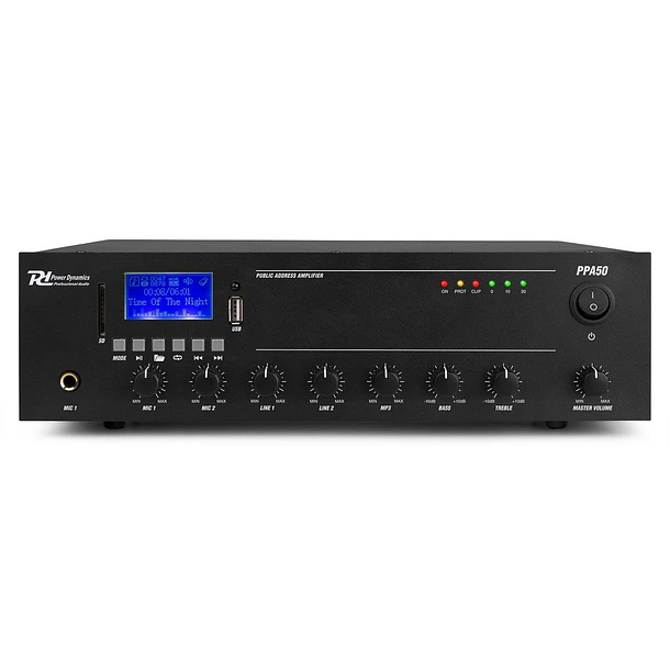 Amplificador 360W RMS (100V) 6 Canais 4 Zonas c/ MP3/USB/BLUETOOTH (PRM360) - POWER DYNAMICS 3