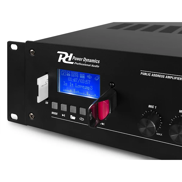 Amplificador 360W RMS (100V) 6 Canais 4 Zonas c/ MP3/USB/BLUETOOTH (PRM360) - POWER DYNAMICS 4