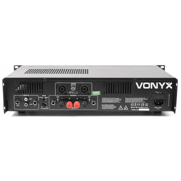 Amplificador PA Profissional 2x 1000W (VXA-2000 II) - VONYX 2