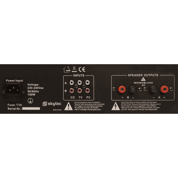 Amplificador PA 2x 500W 19