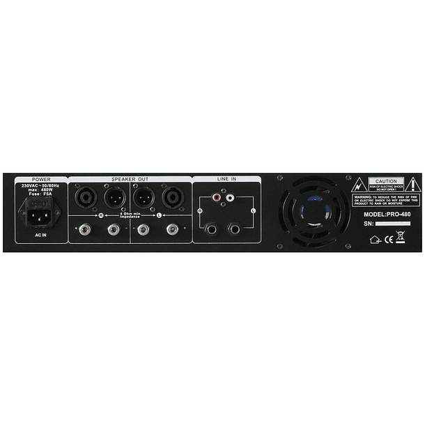 Amplificador PA 2x 500W 19