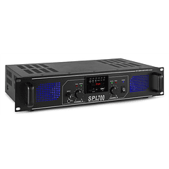 Amplificador PA 2x 350W FM/MP3 USB/SD 19