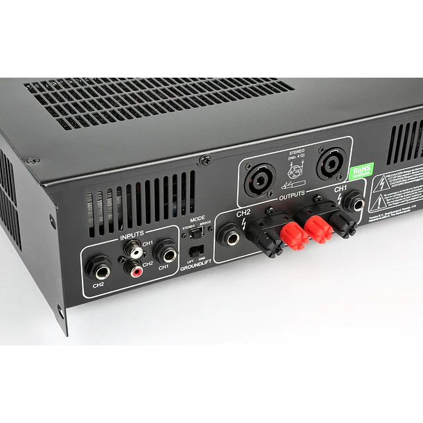 Amplificador PA 2x 350W FM/MP3 USB/SD 19