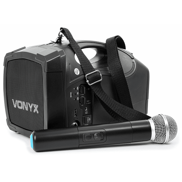 Amplificador PA Portátil ST014 30W c/ Bluetooth + Microfone UHF - VONYX 1