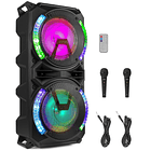 Coluna Amplificada Karaoke 2x 8