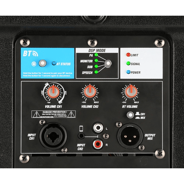 Coluna Profissional Bi-Amplificada 10